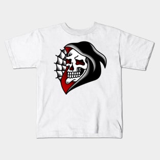 Grim Reaper Skull Kids T-Shirt